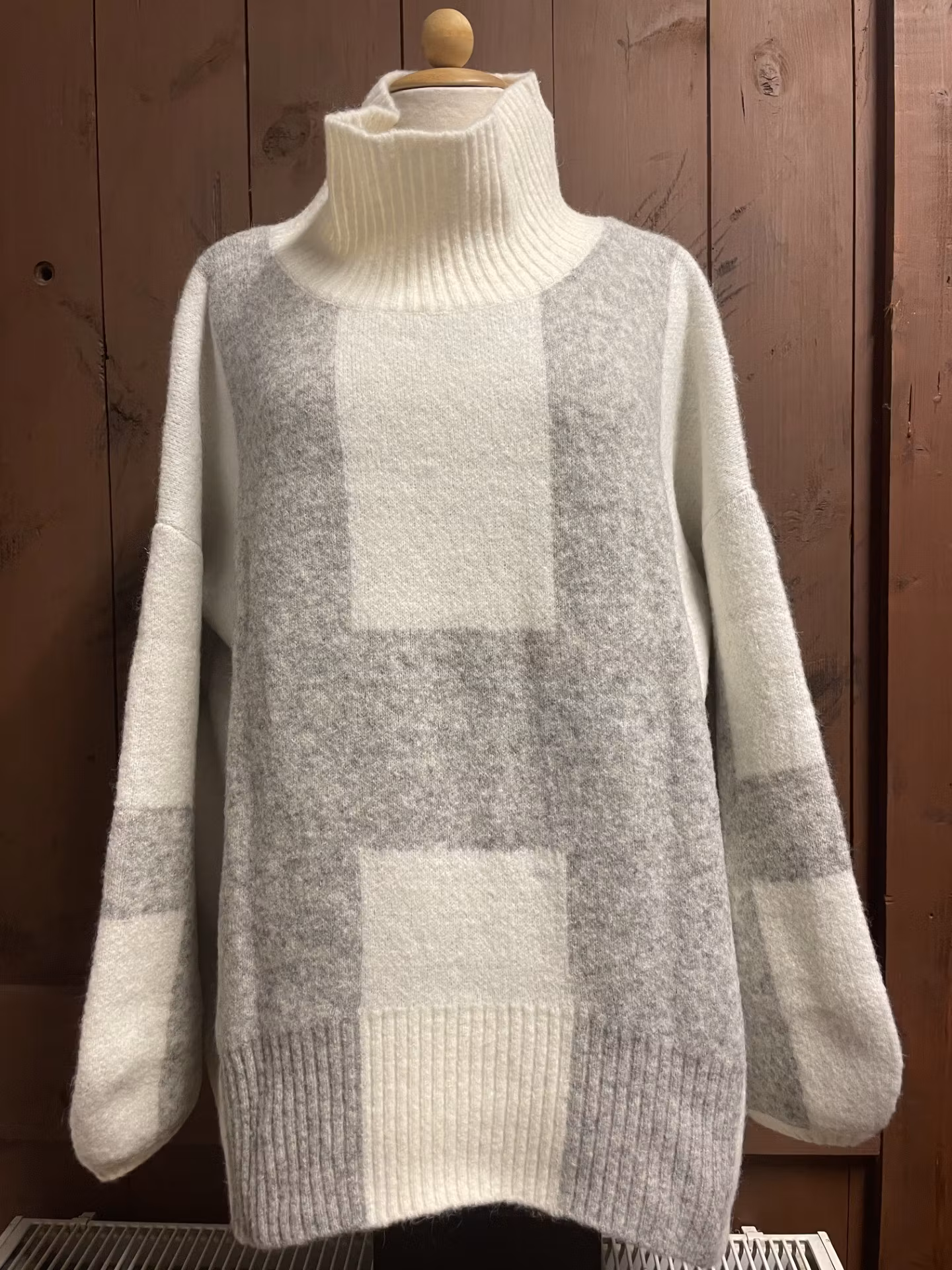 HÉST " Isa" ,kort tröja, Offwhite / grey