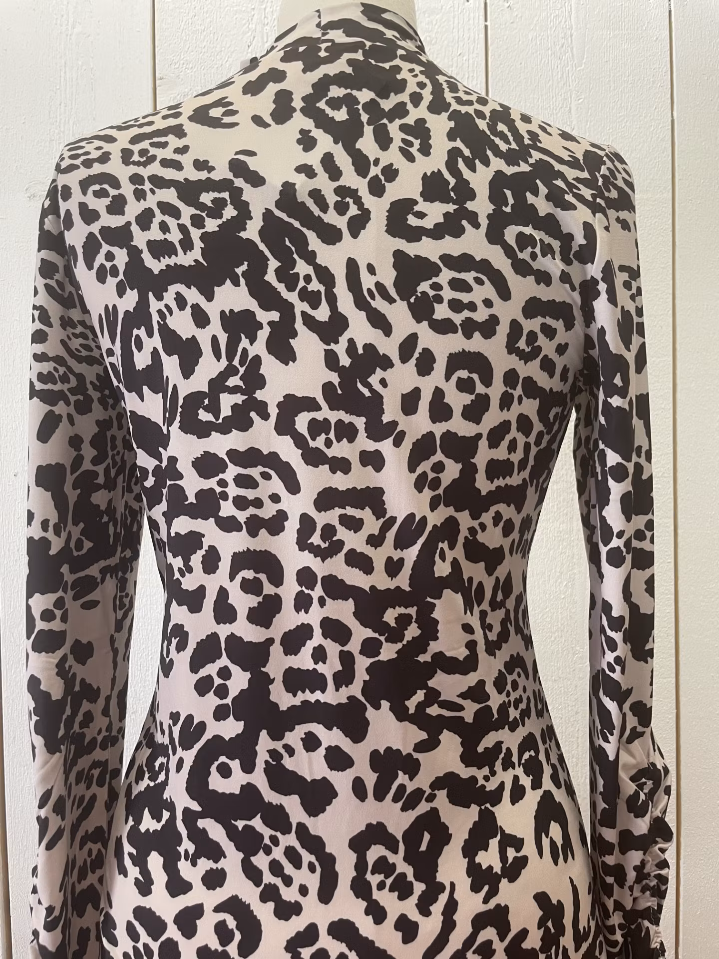 Oui " turtleneck " tröja , leopard
