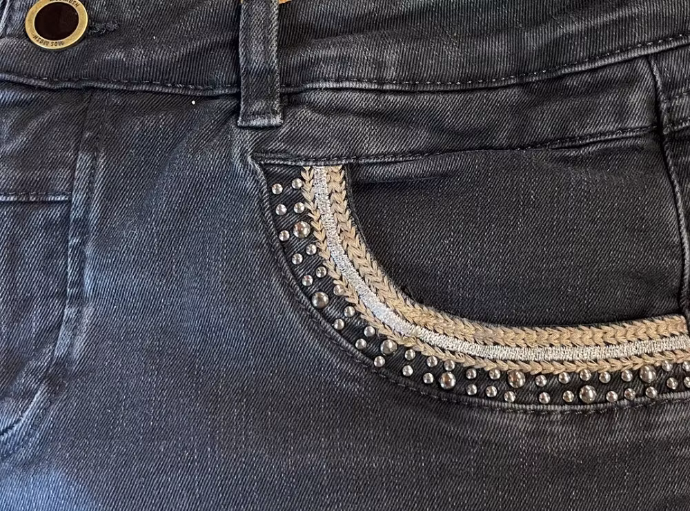 Mos Mosh " Naomi Perla " Jeans , Black