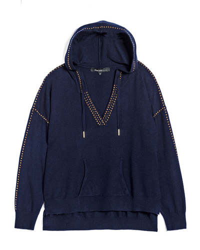 ANANKE "Luvtröja nitar" , Bleu Marine