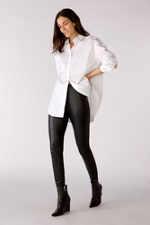 Oui Leggings " skinnimmitation " , Svart
