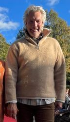 HÉST Herr " IBEN Zip Sweater " , Beige