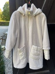 White Label Jacka med kapuschong , Naturvit