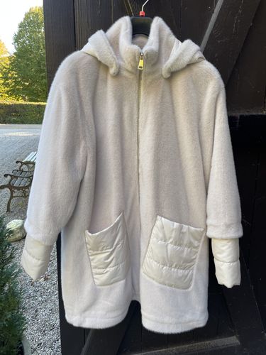 White Label Jacka med kapuschong , Naturvit