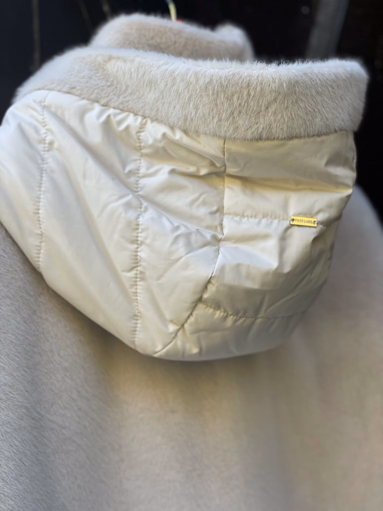 White Label Jacka med kapuschong , Naturvit