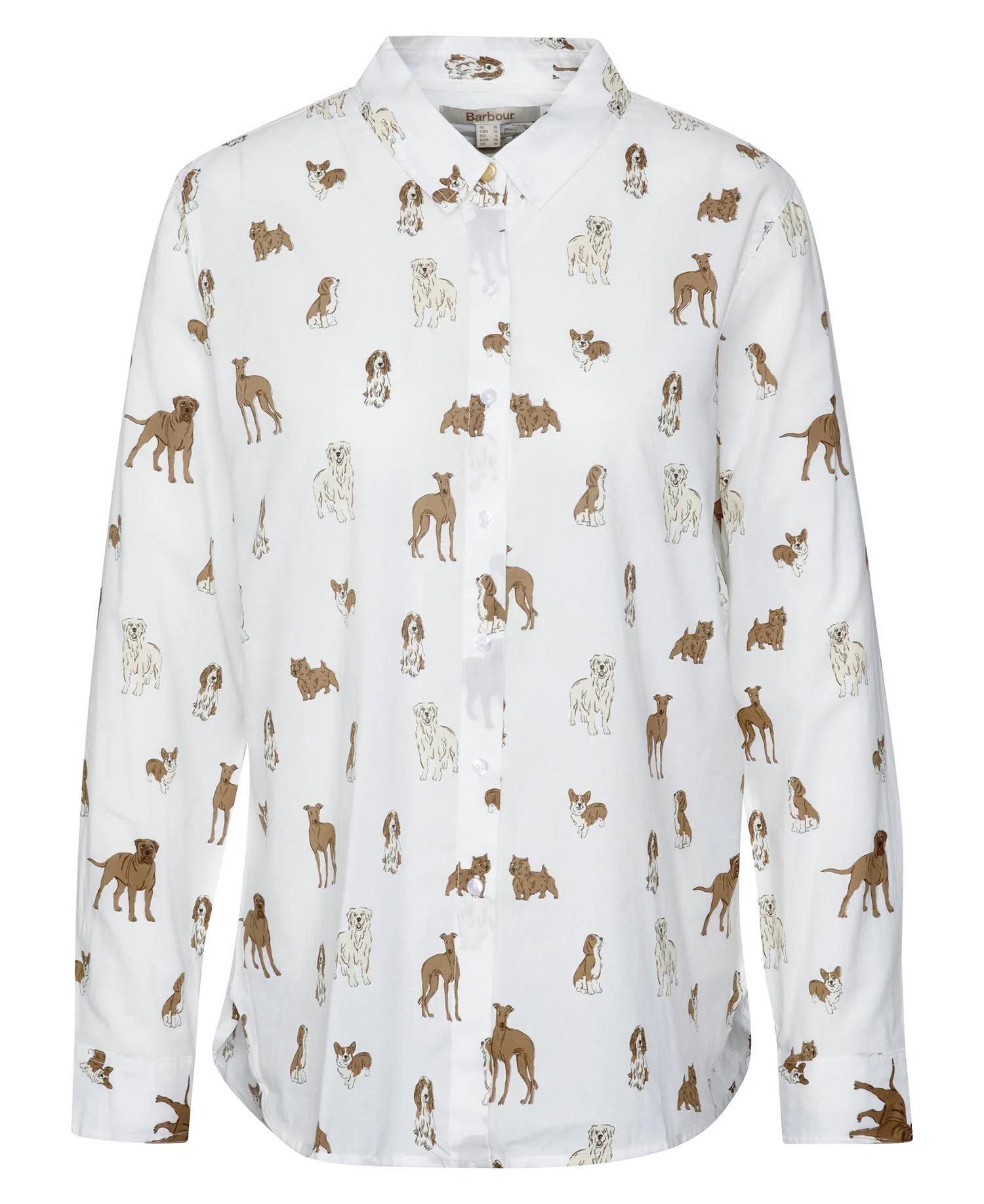 Barbour Shirt, Relaxed fit   dog print 🐕
