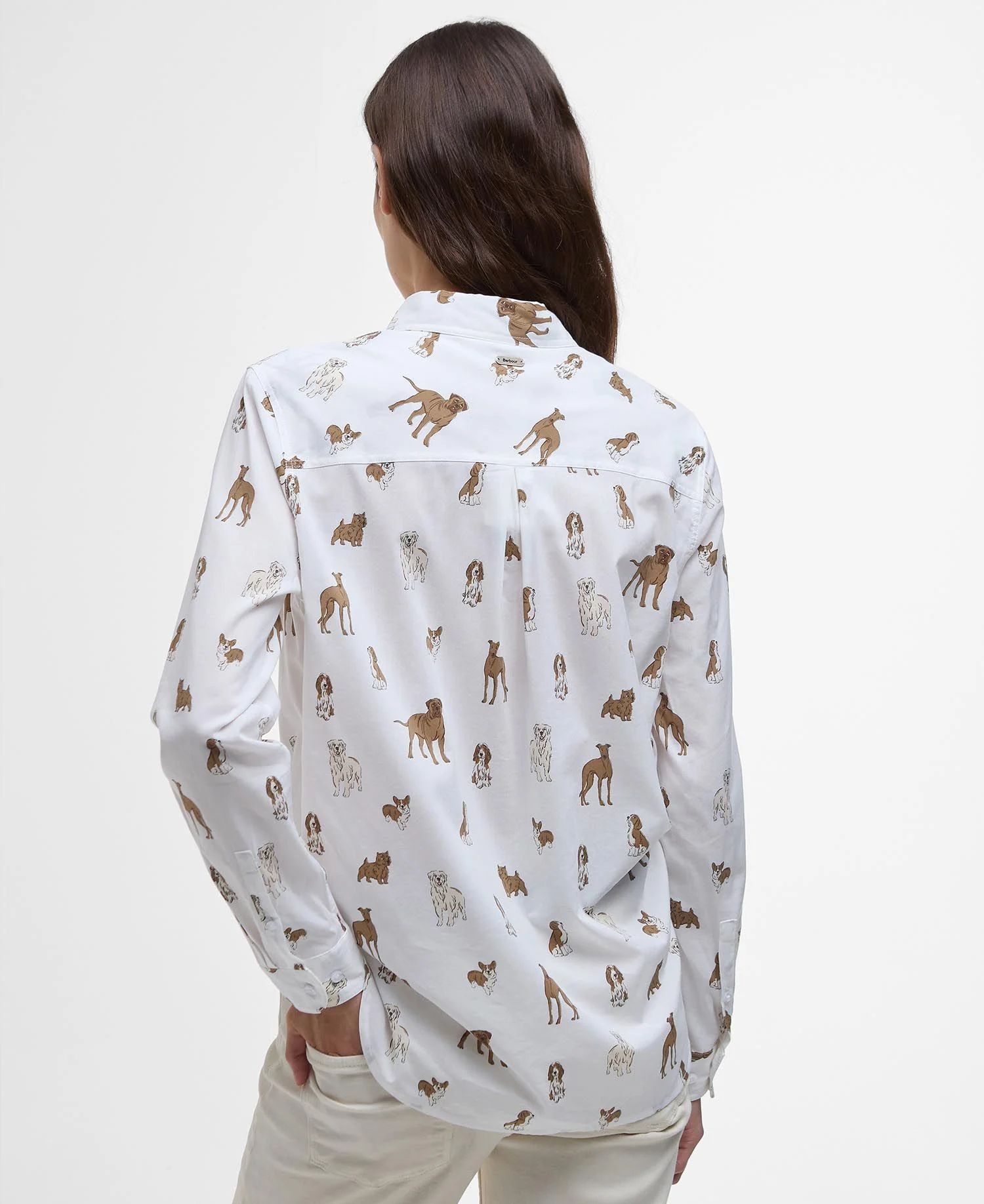 Barbour Shirt, Relaxed fit   dog print 🐕