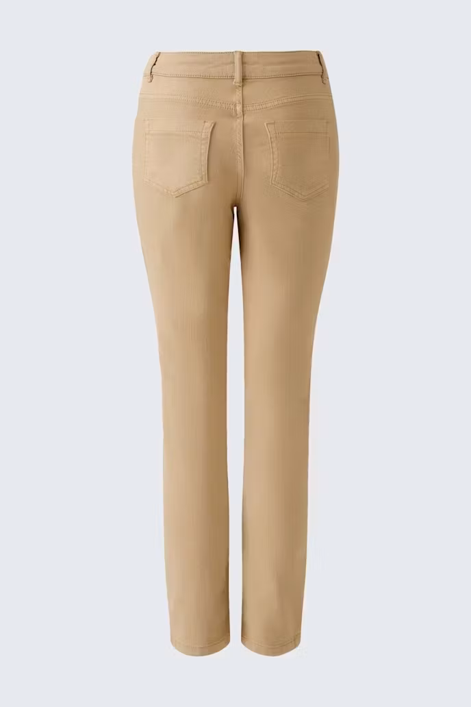 Oui byxa " Baxtor " , slim fit - cropped , Tan