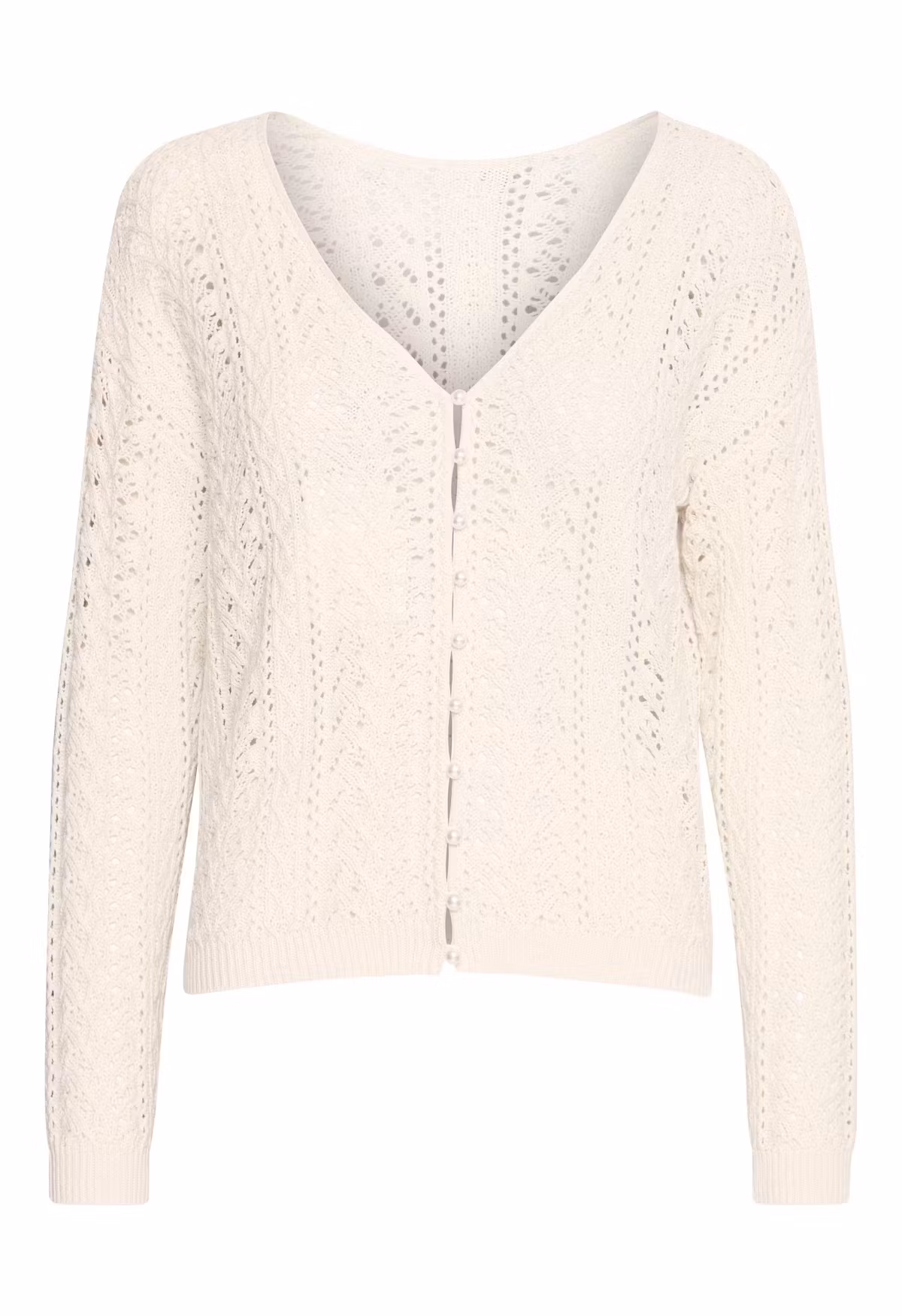 ICHI Stickad pullover "BESIANE LS" , Birch