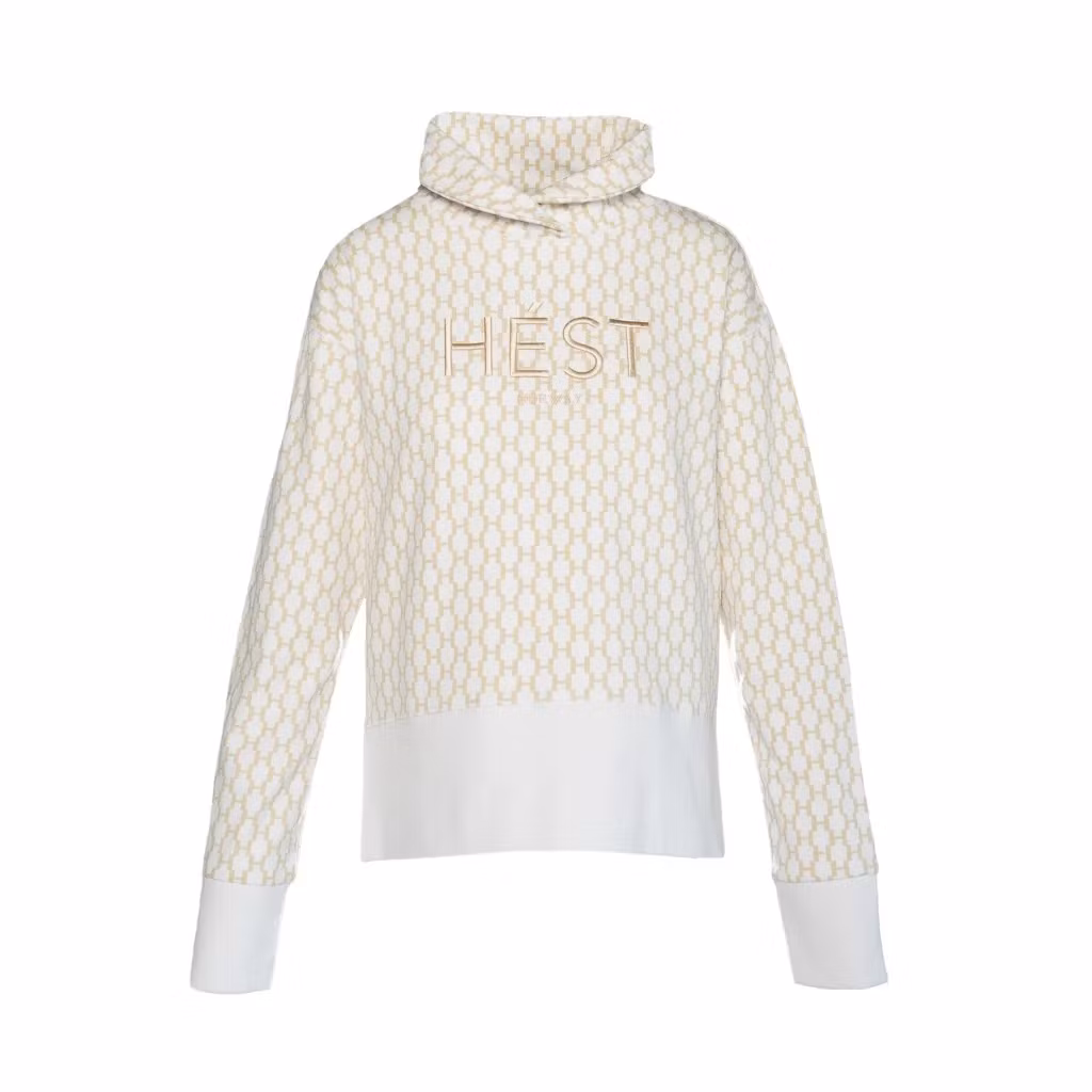 HÉST Sweatshirt " Amara " , White/Alyssum