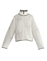 HÉST " IBEN Zip Jacket" , White Alyssum