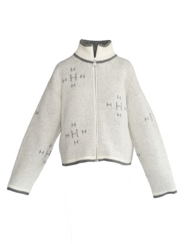 HÉST " IBEN Zip Jacket" , White Alyssum