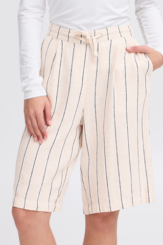 ICHI shorts " LINNO", Ecru stripe