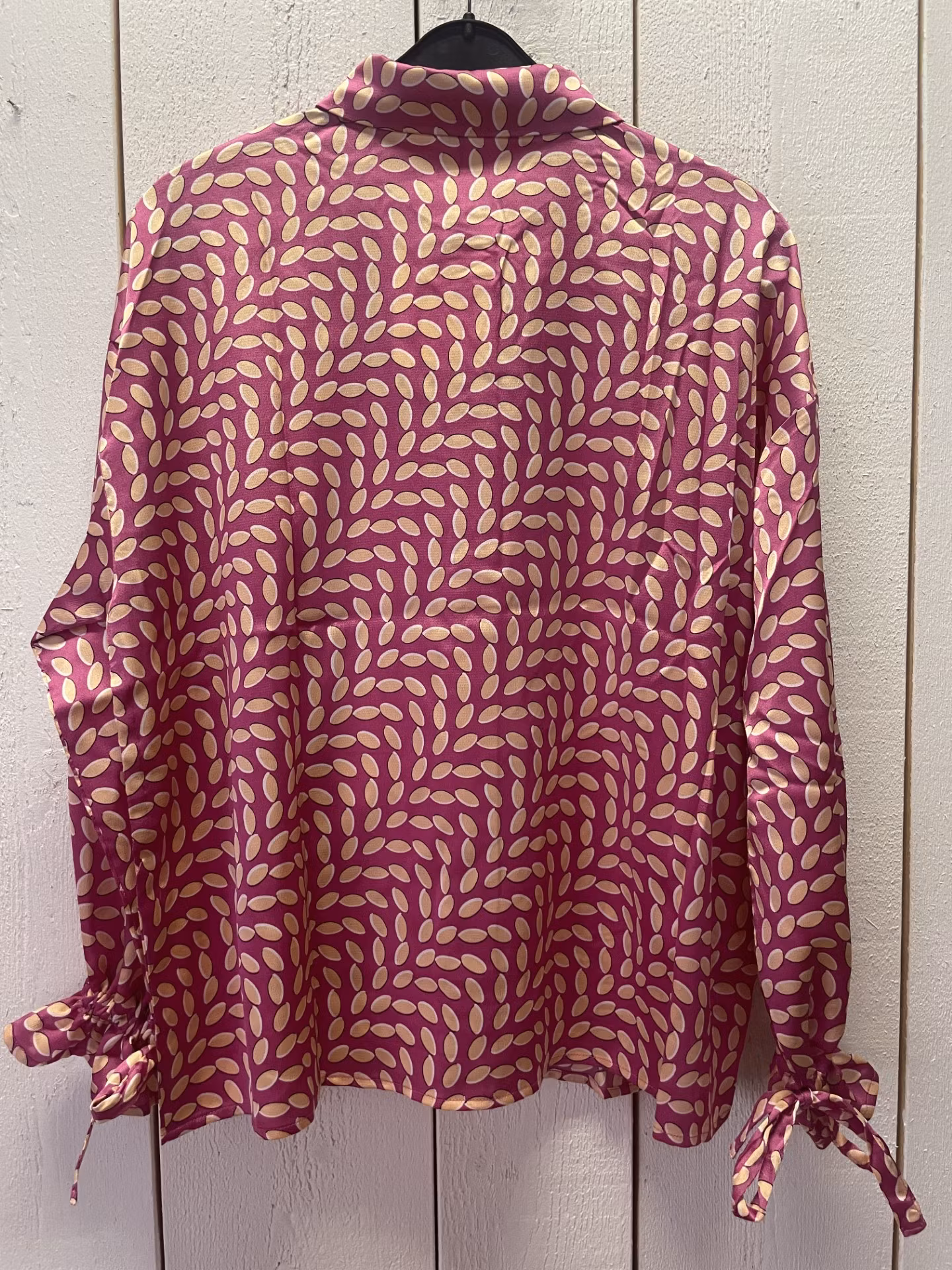 ICHI blus " Lucca" , Shocking Pink Print