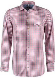 Herrskjorta " Blå/rödrutig" , Slim fit