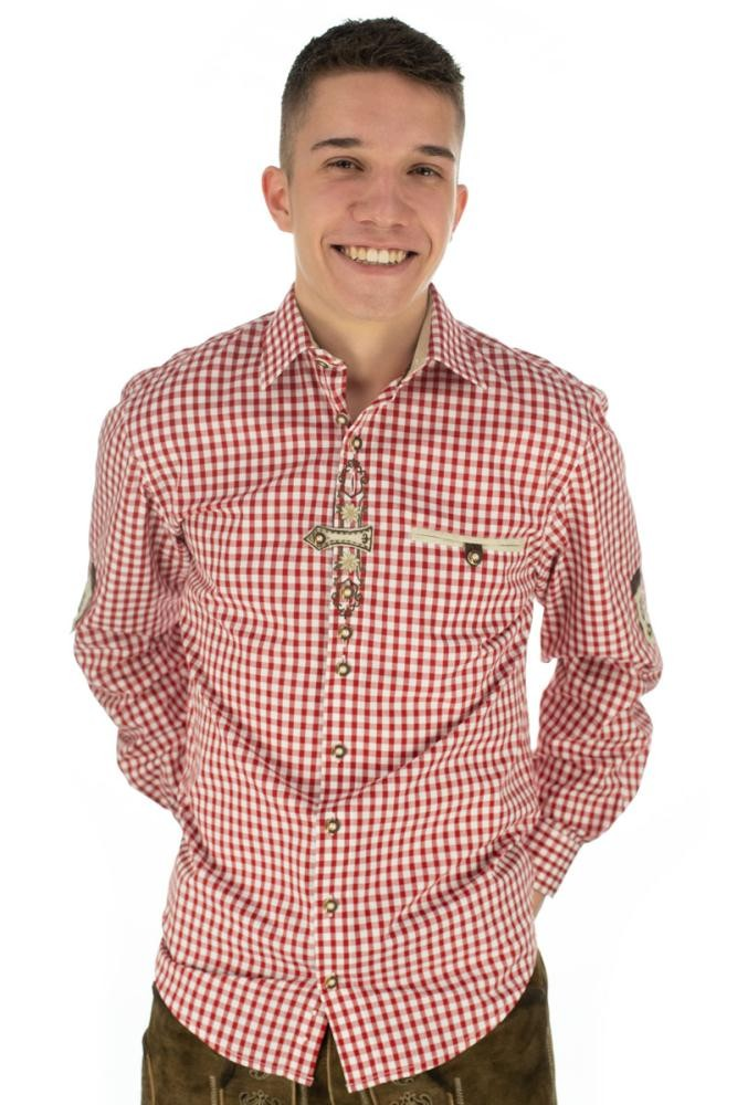 Herrskjorta " Rödrutig " , Regular fit / OT