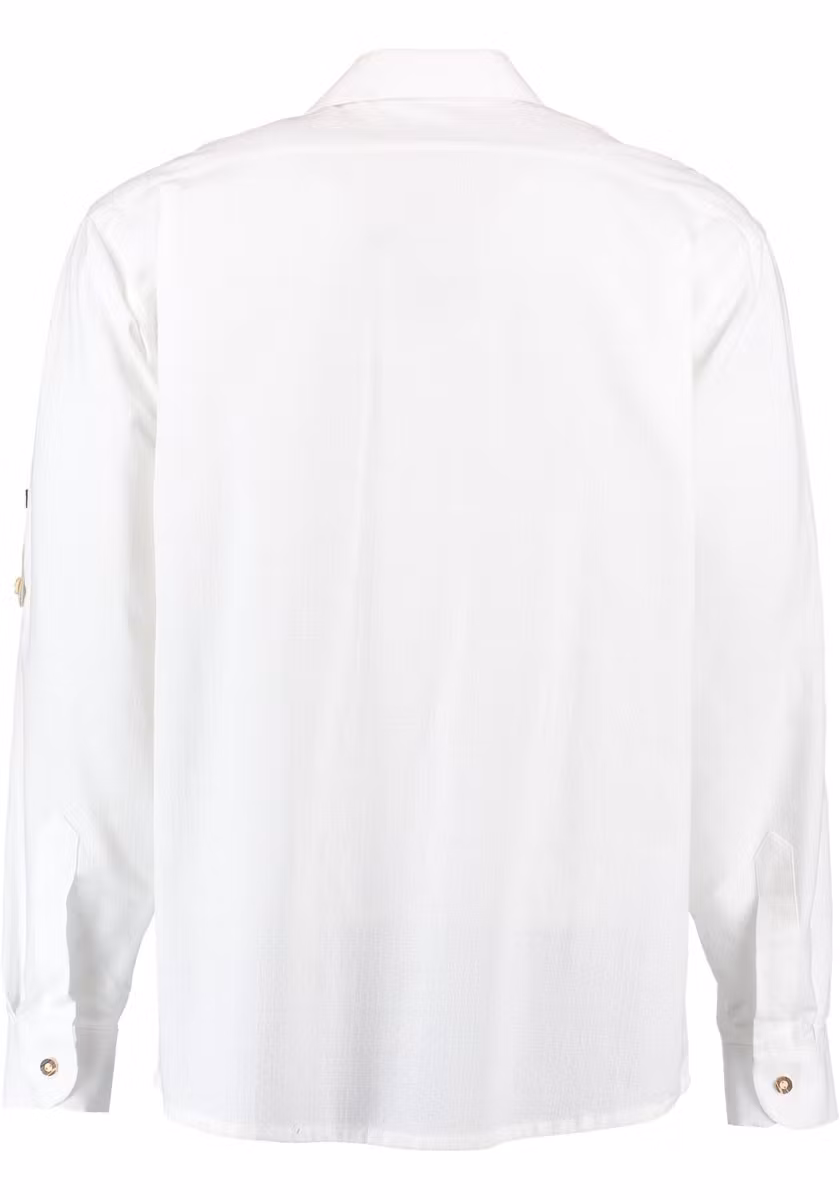 Herrskjorta " vit med flärp " , Regular fit / OT