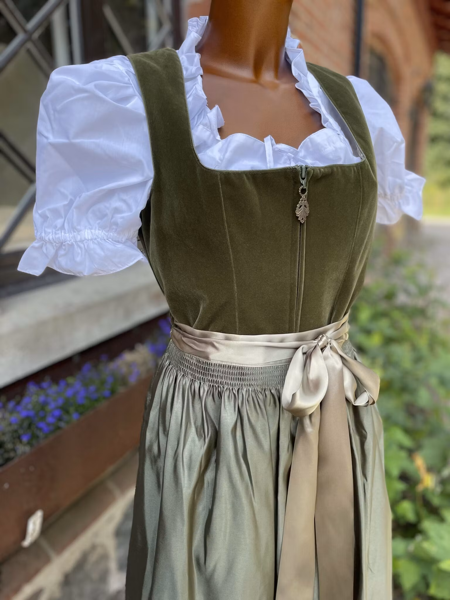 MarJo Trachten "Clara " Dirndlklänning , moos