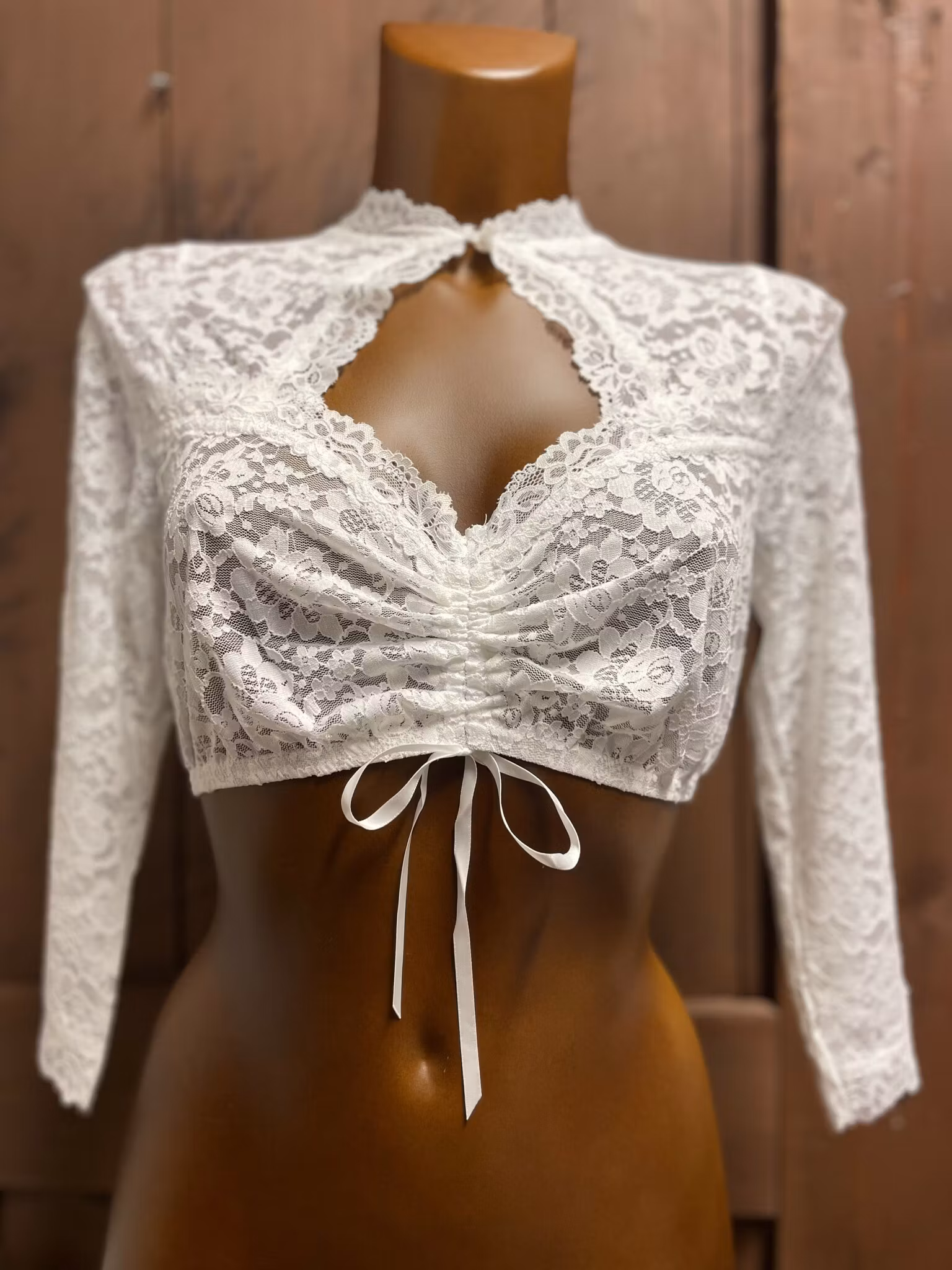 Krüger " Amore Italiano " Dirndl blus , ecru