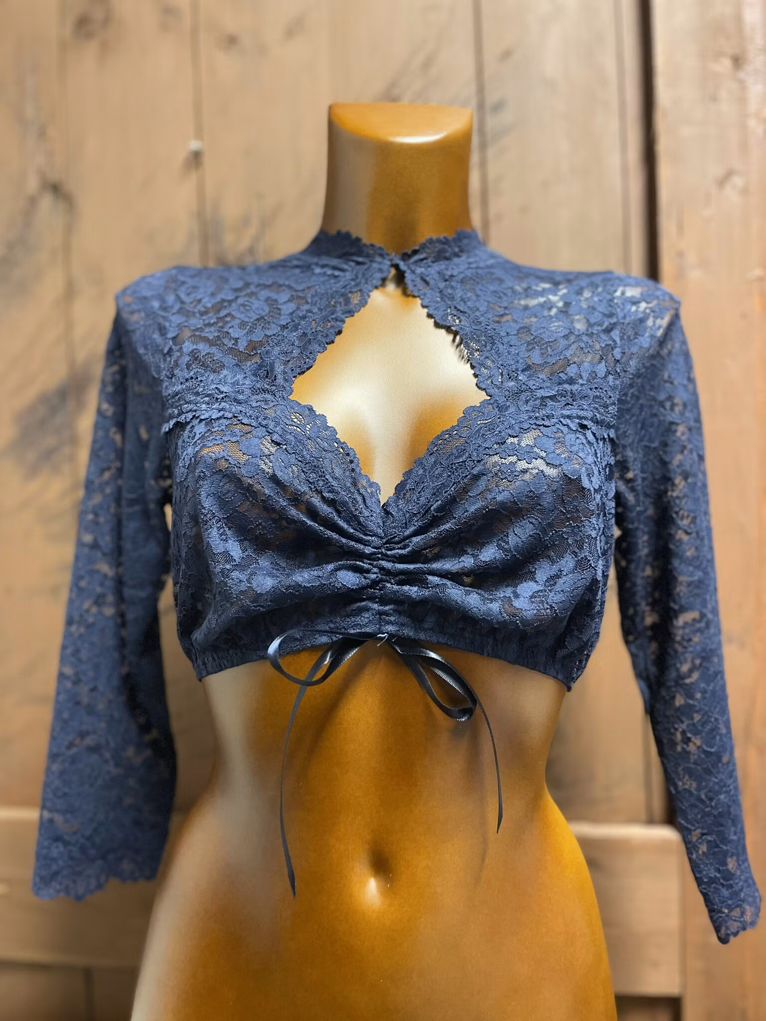 Krüger " Amore Italiano " Dirndl blus , marine