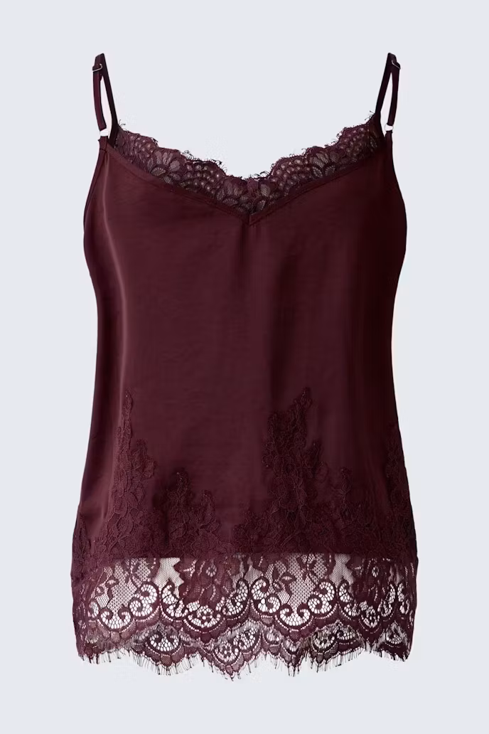 Oui Spetslinne " Bramble berry " , bordeaux