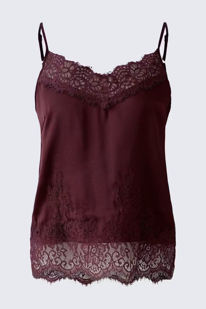 Oui Spetslinne " Bramble berry " , bordeaux