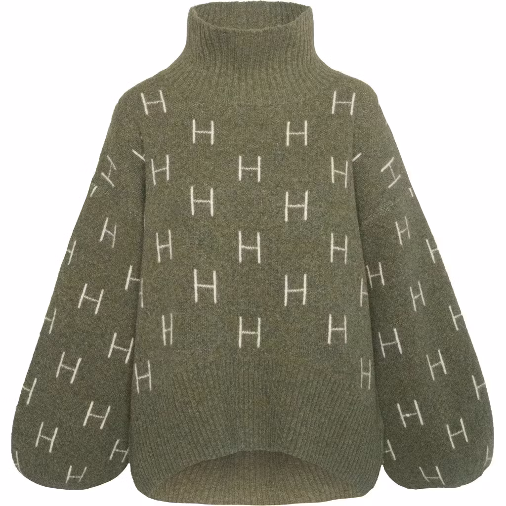 HÉST " Fam sweater" short, Winter Moss