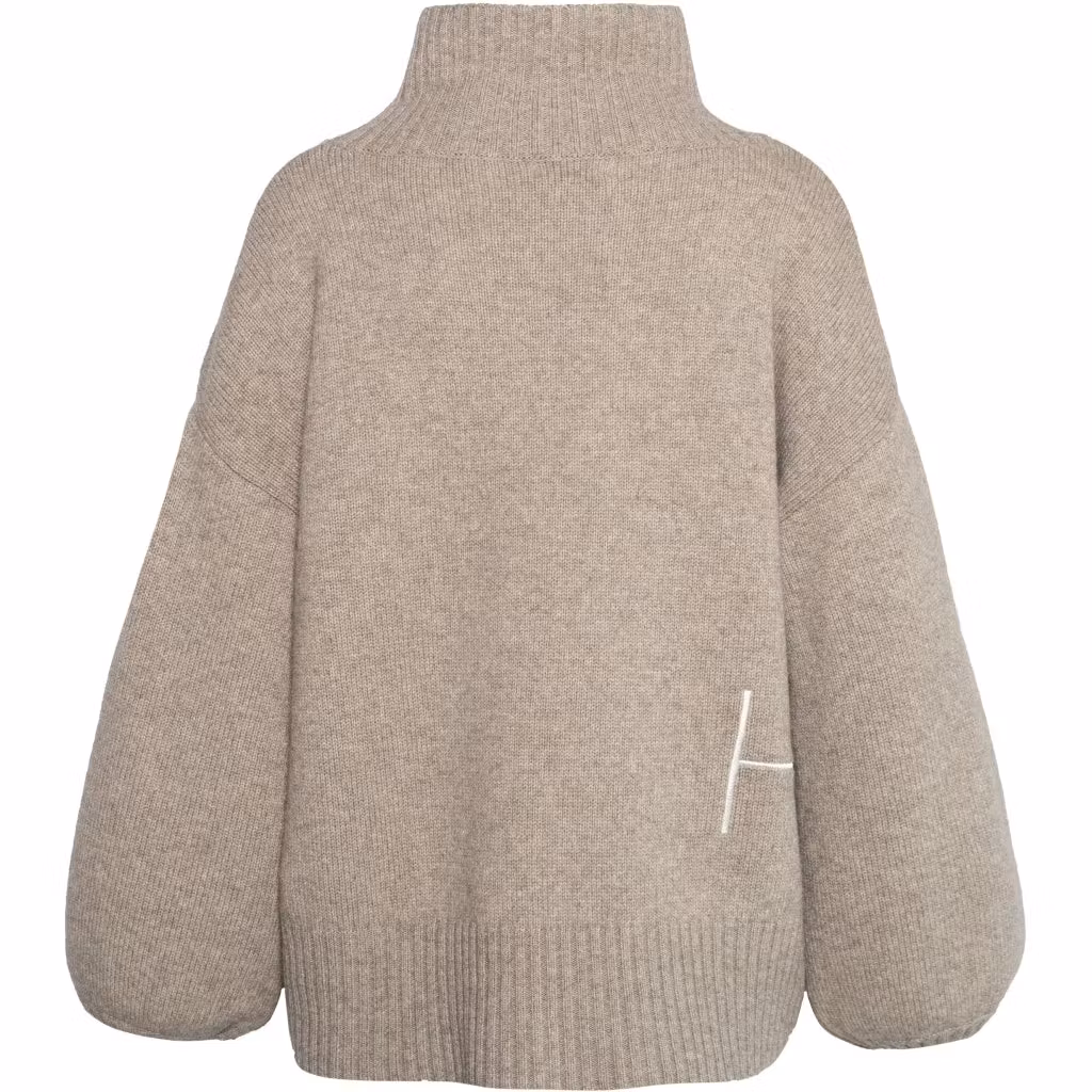 HÉST " Gianna" Sweater , Light Brown  Melange