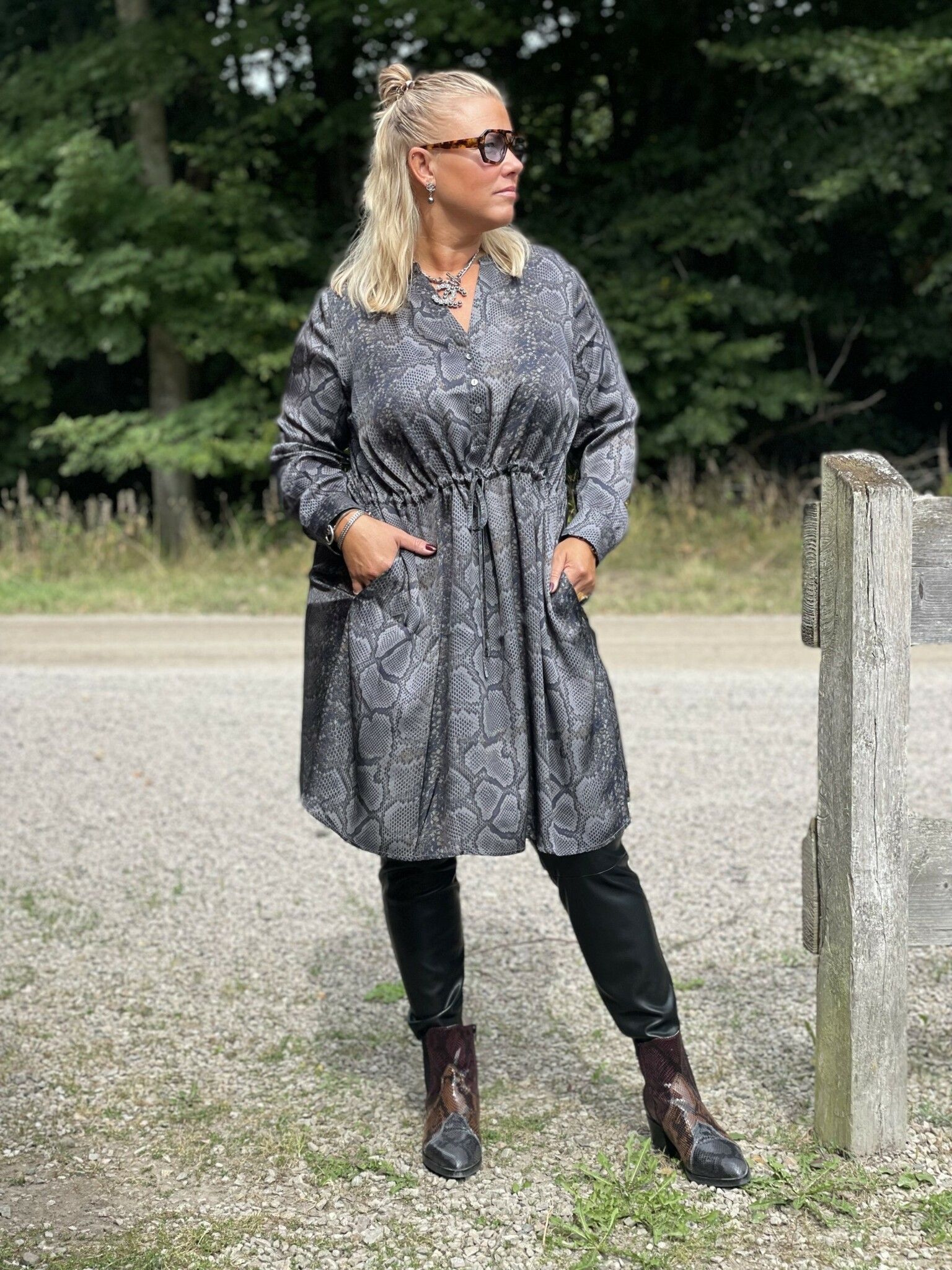 CATNOIR Klänning " snake " grey