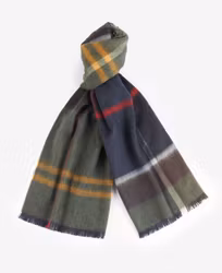 BARBOUR Stor Gosig Halsduk " Tartan " , grön