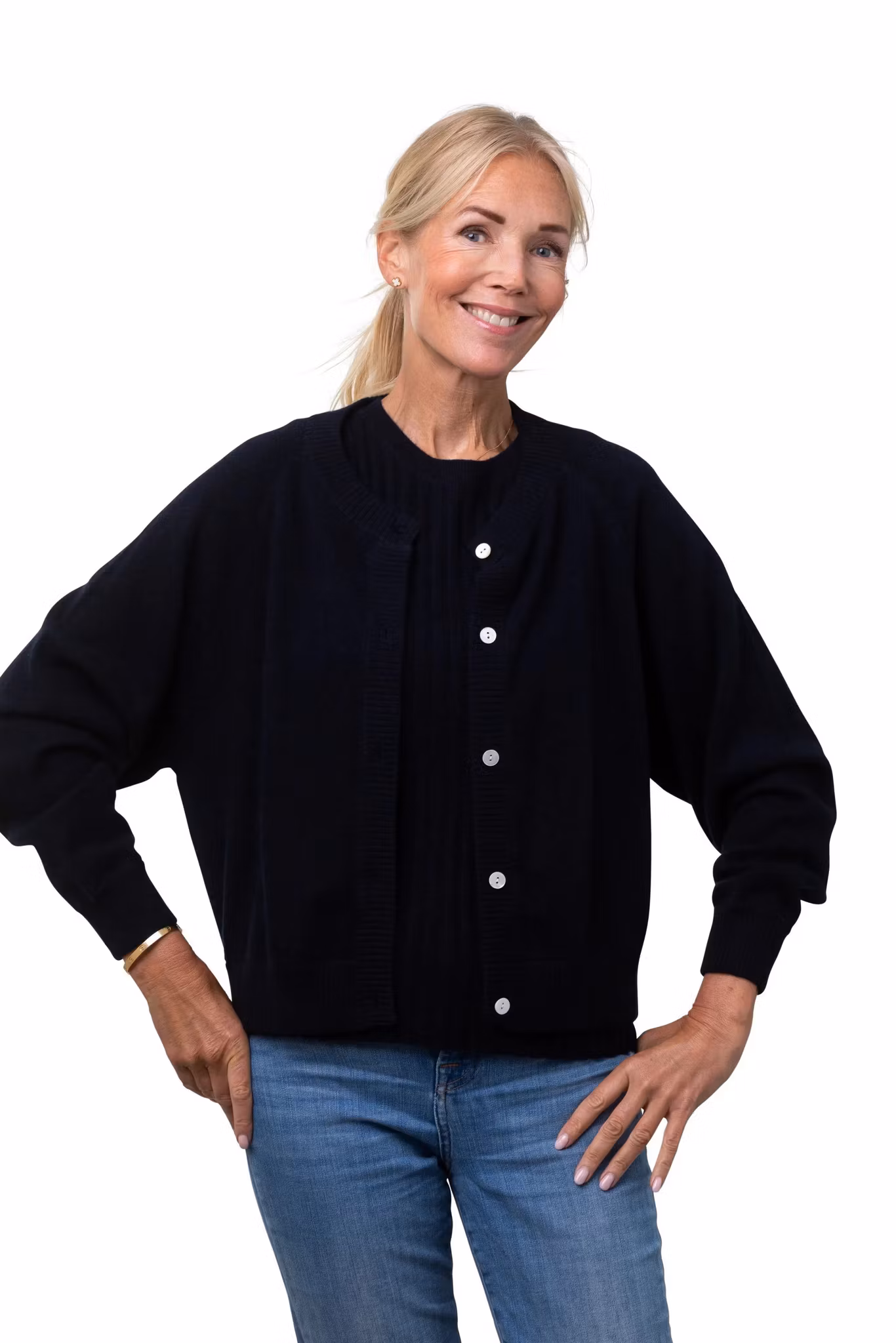 8Design Kofta " Karin " , Marinblå