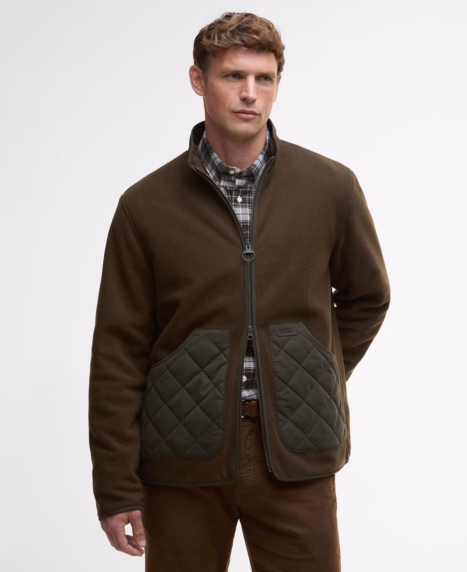 Barbour Lowich Fleece Jacket , Oliv