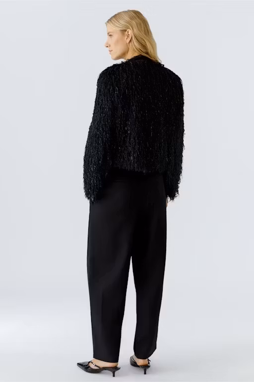 Oui jacka "blingfransar " , Svart
