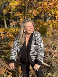 ICHI Kofta "IHAMBIS", svart /vit