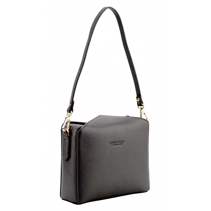 POURCHET Canvas Shoulder bag , svart