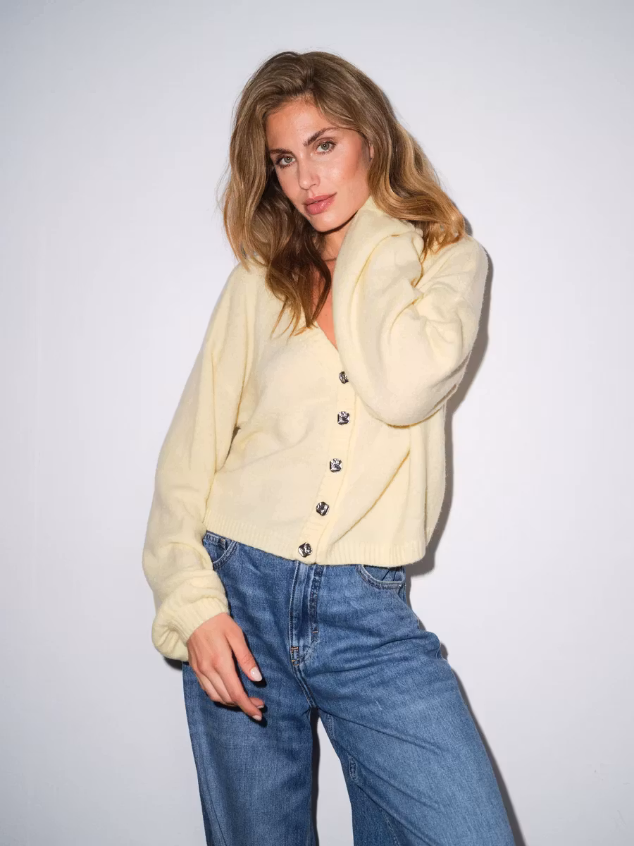 Gossia " Rosie Cardigan ", soft lemon