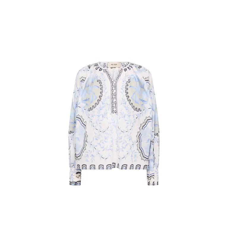 Mos Mosh " Wylde Orchid Blouse " , Brunnera Blue