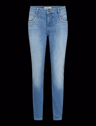 Mos Mosh " Naomi Salute emb.Jeans " , Mid blue