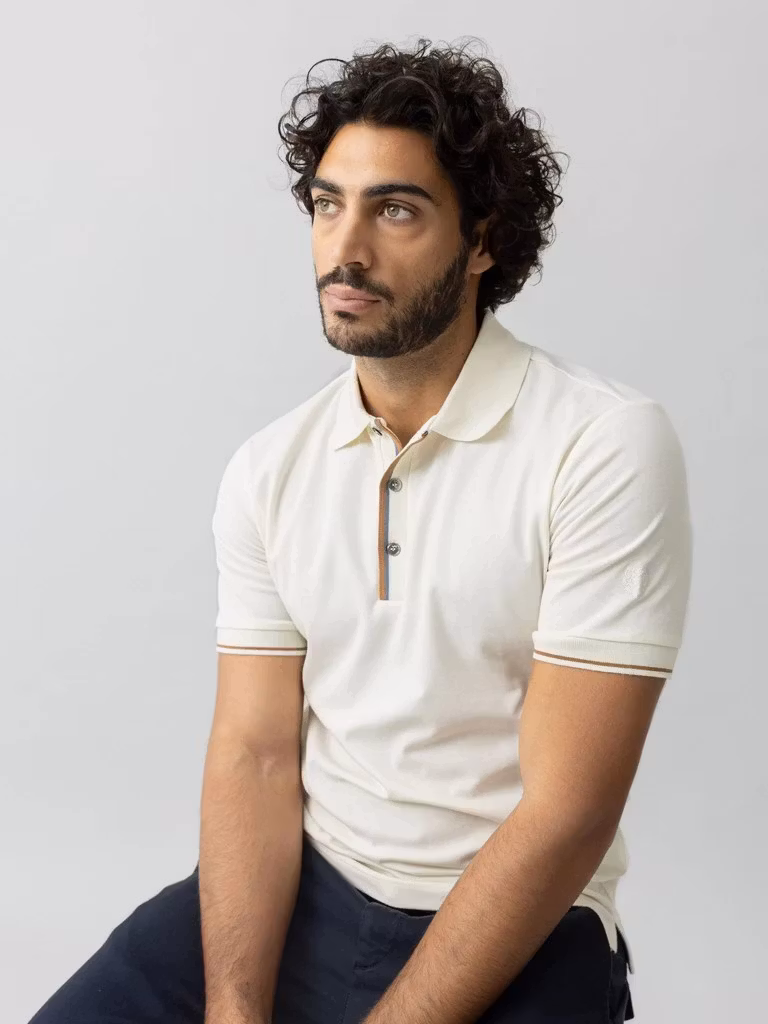 MMG " HarveyPolo SS Tee " , off white