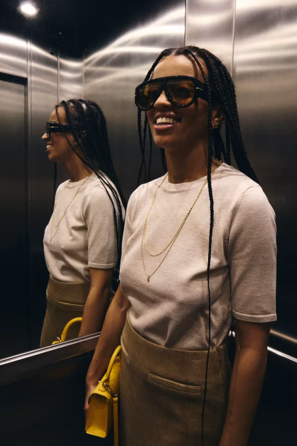 ICHI " IHLULS O- neck " , Oatmeal melange