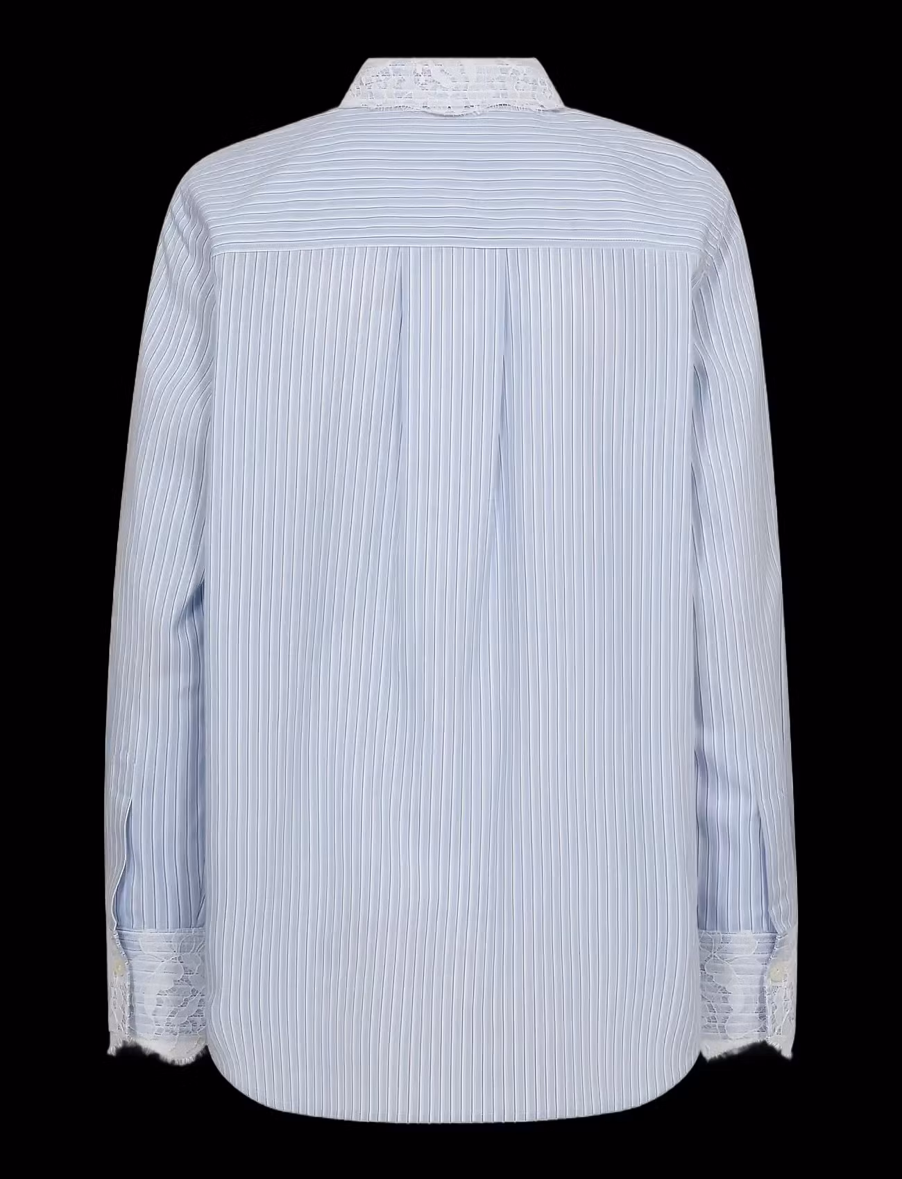 Mos Mosh " Elinda Stripe Lace Shirt " , Brunnera blue