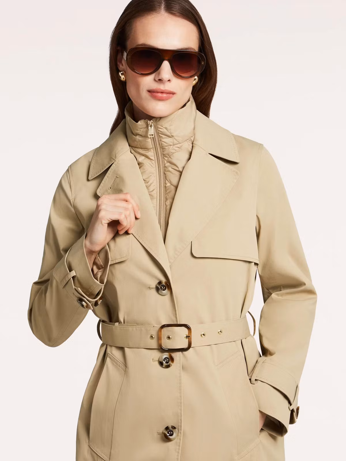 Beaumont " Chelsea Trenchcoat ", soft camel