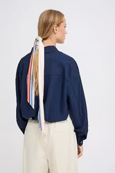 ICHI scarf " Iabida  " , Teaberry / birch / blue