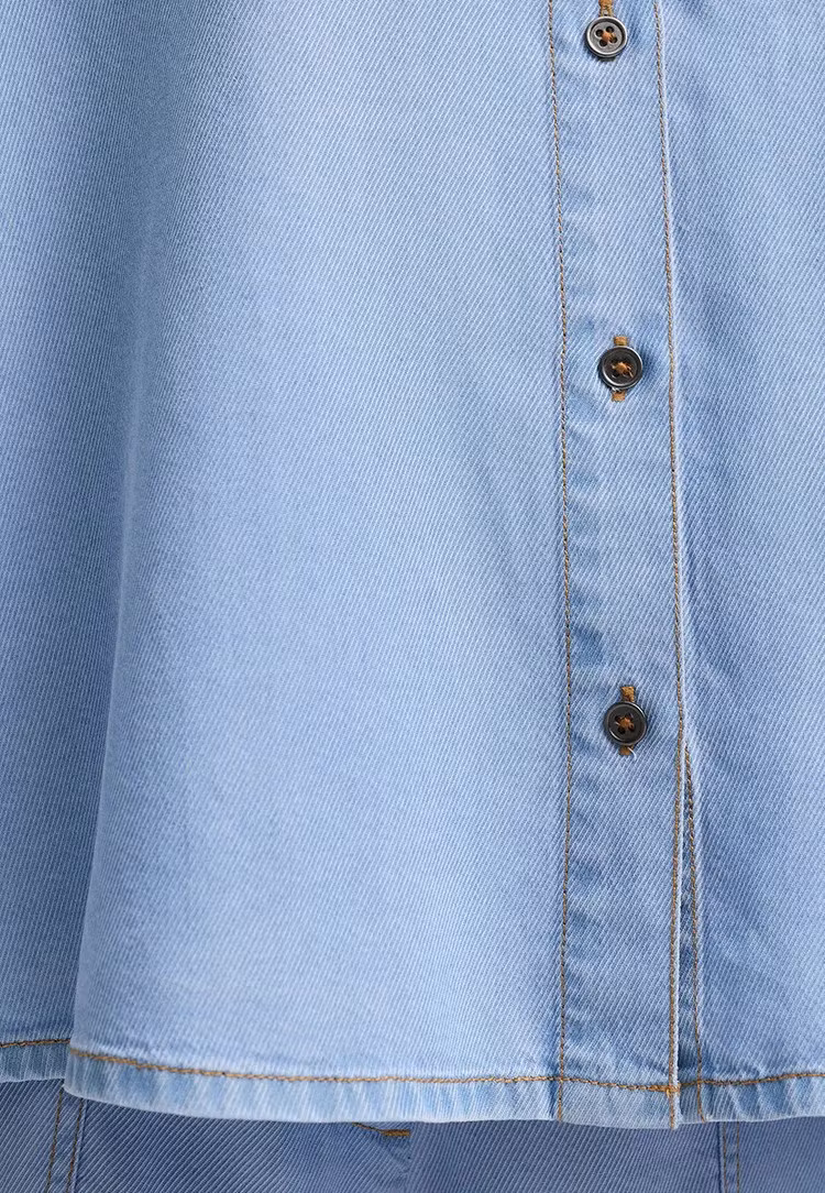 CATNOIR "blus i Lyocell", light denim