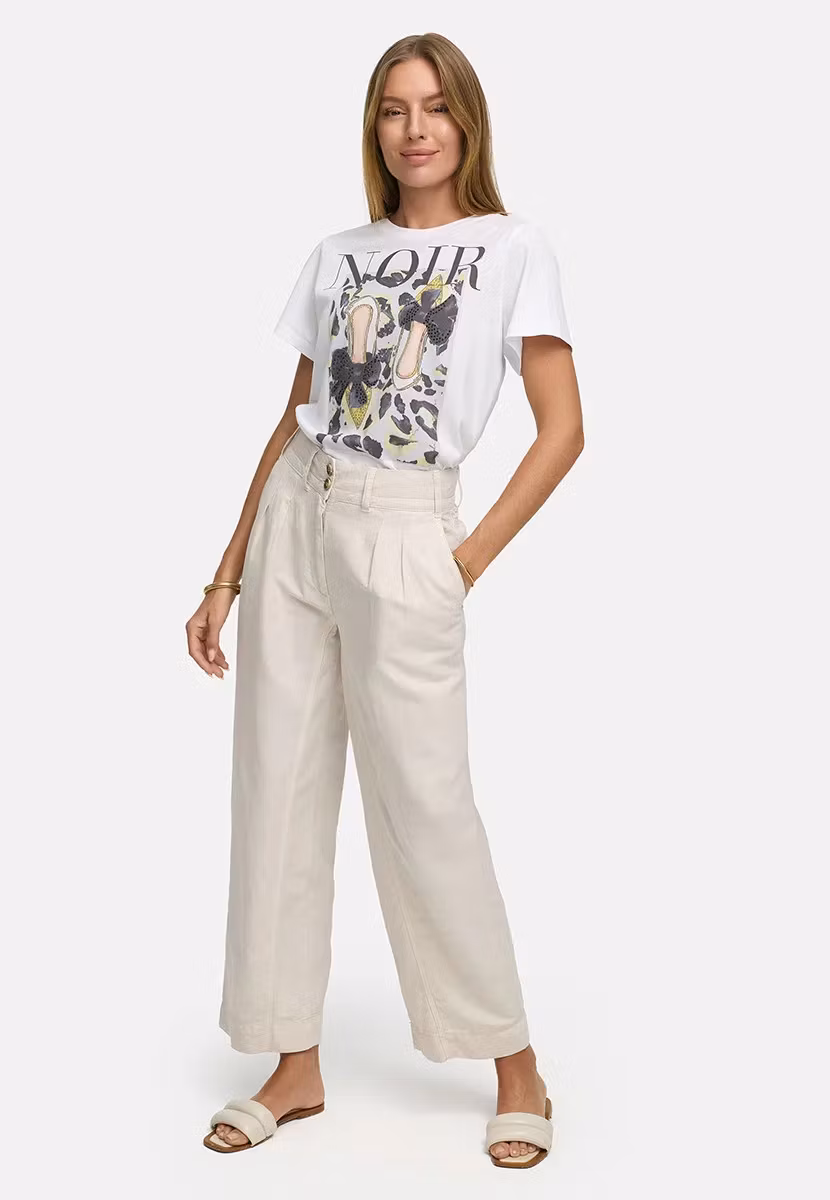 CATNOIR T-shirt " Placement print  " , med bling