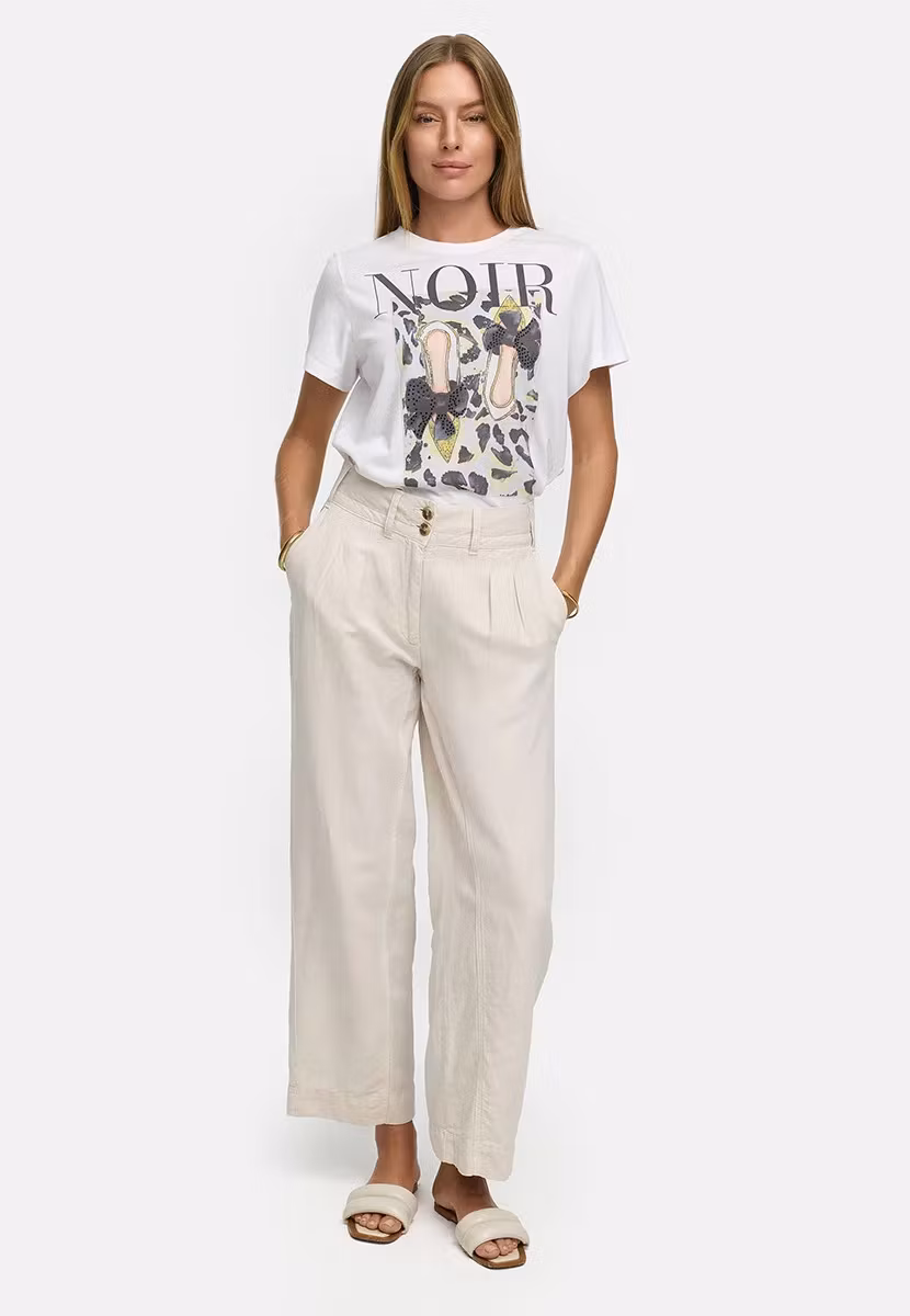 CATNOIR T-shirt " Placement print  " , med bling