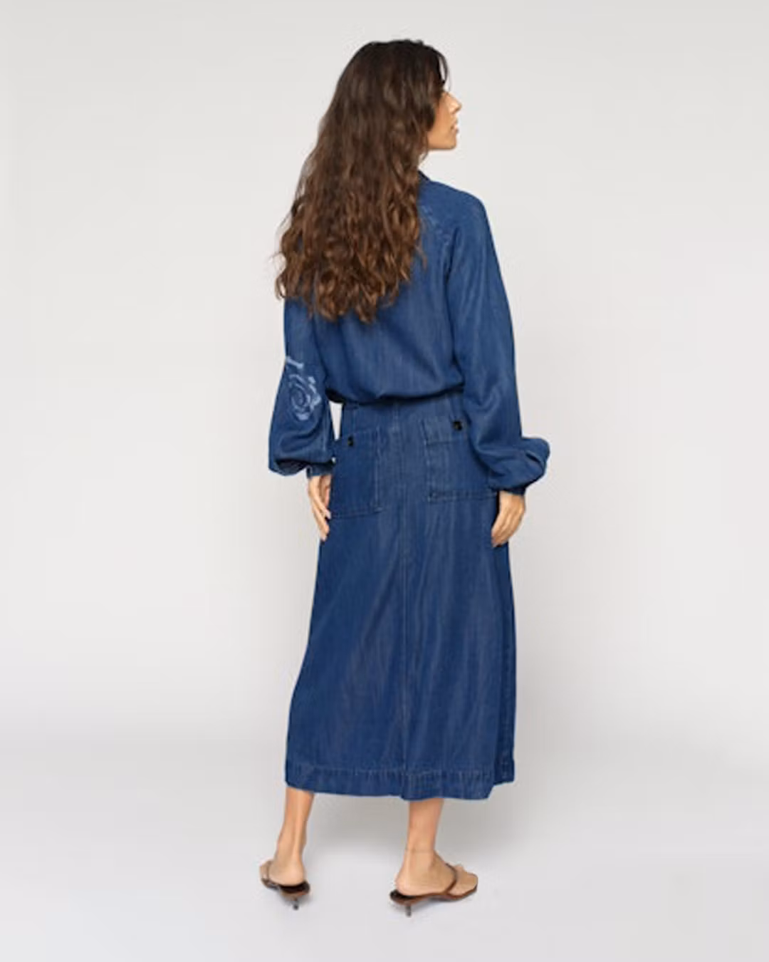 Mos Mosh " Koda Denim Skirt " , Dark blue