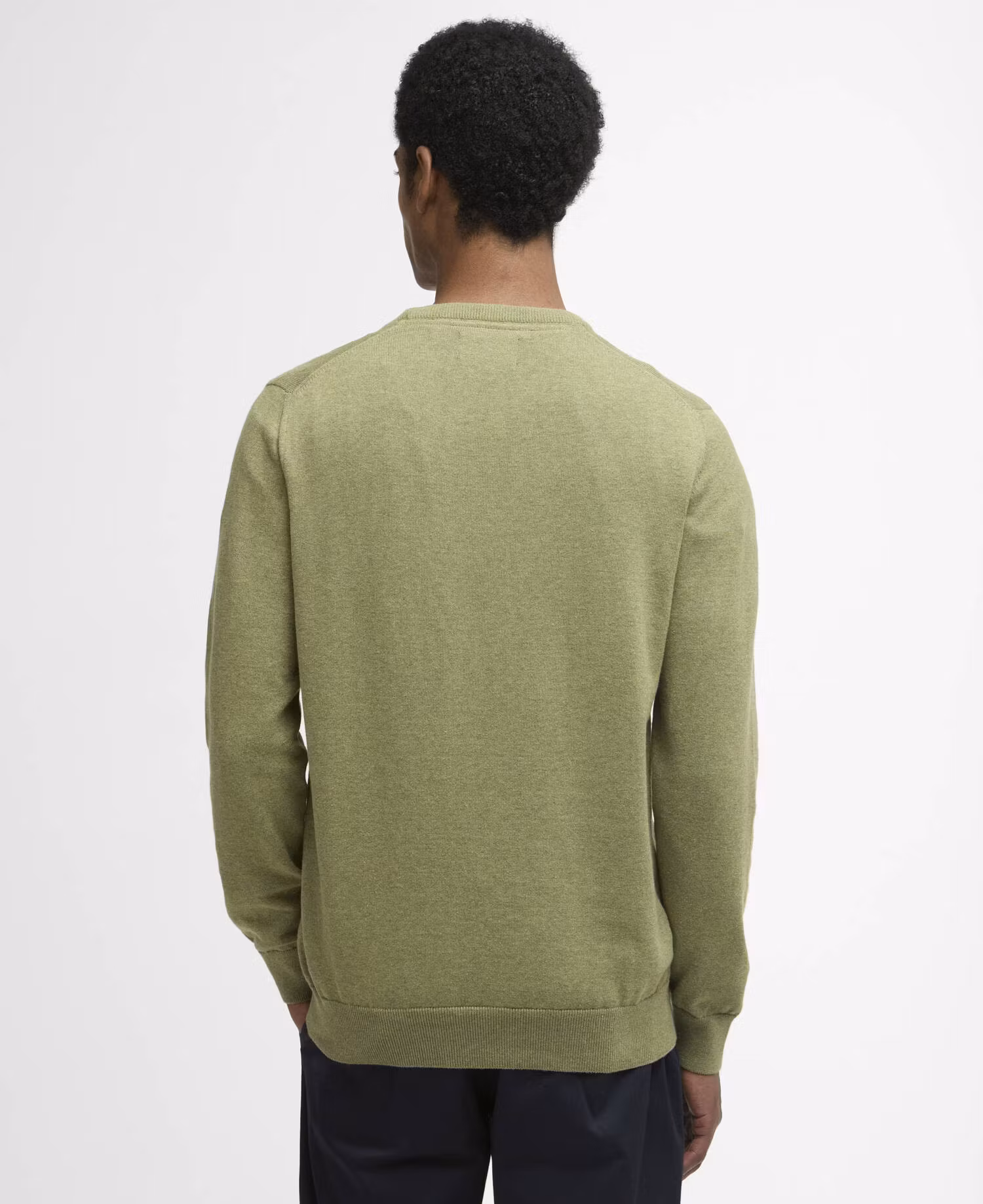 Barbour " Pima Cotton Crew Neck" sweather , Laurel Green