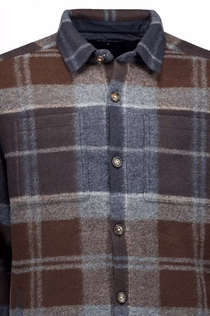 Barbour Overshirt " Chapter Tailored Check " , Midnight Oak Tartan