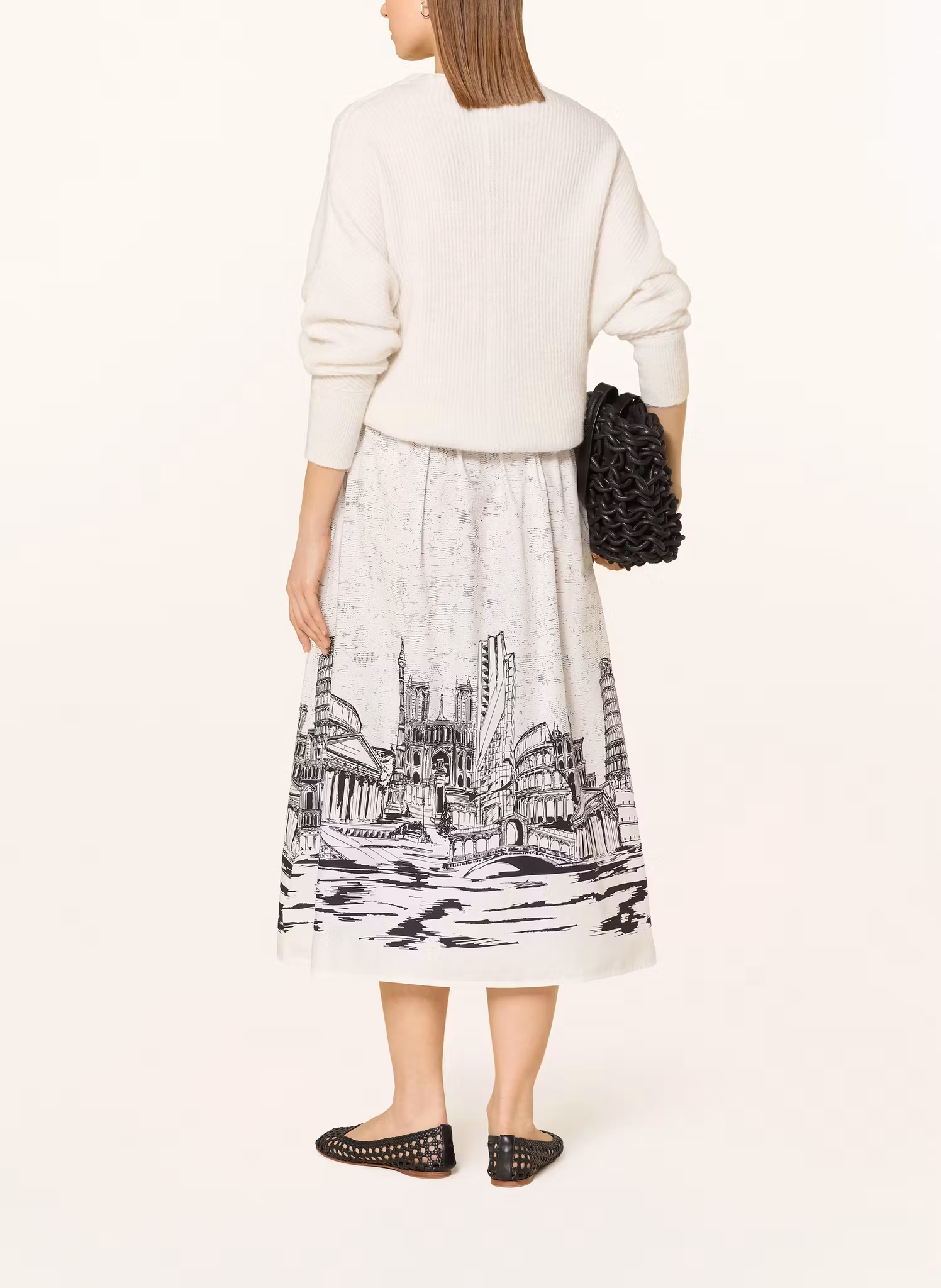 Angoor Kjol " Bianca " , svart/vit